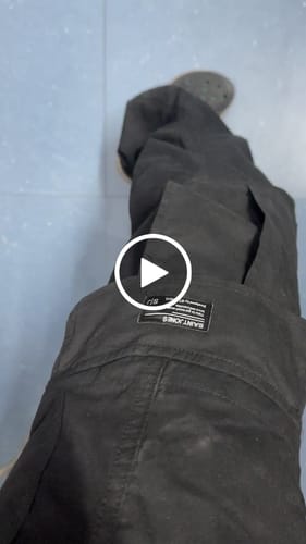 Customer video review of Ebony cargo utility pants