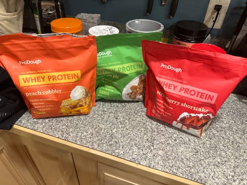 Customer photo review of Gourmet Whey Protein Powders