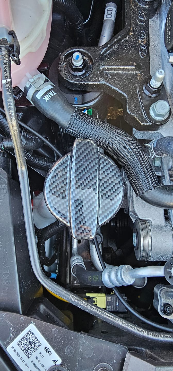 Customer photo review of Proform Screen Washer Bottle Cap Cover - Hyundai i20 / i30 / Kona N / Veloster N (Plastic Finishes)