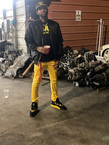 Customer photo review of Goat Tee (Yellow Logo)
