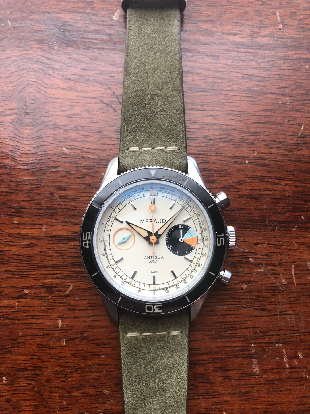 Customer photo review of Reseda Green Suede