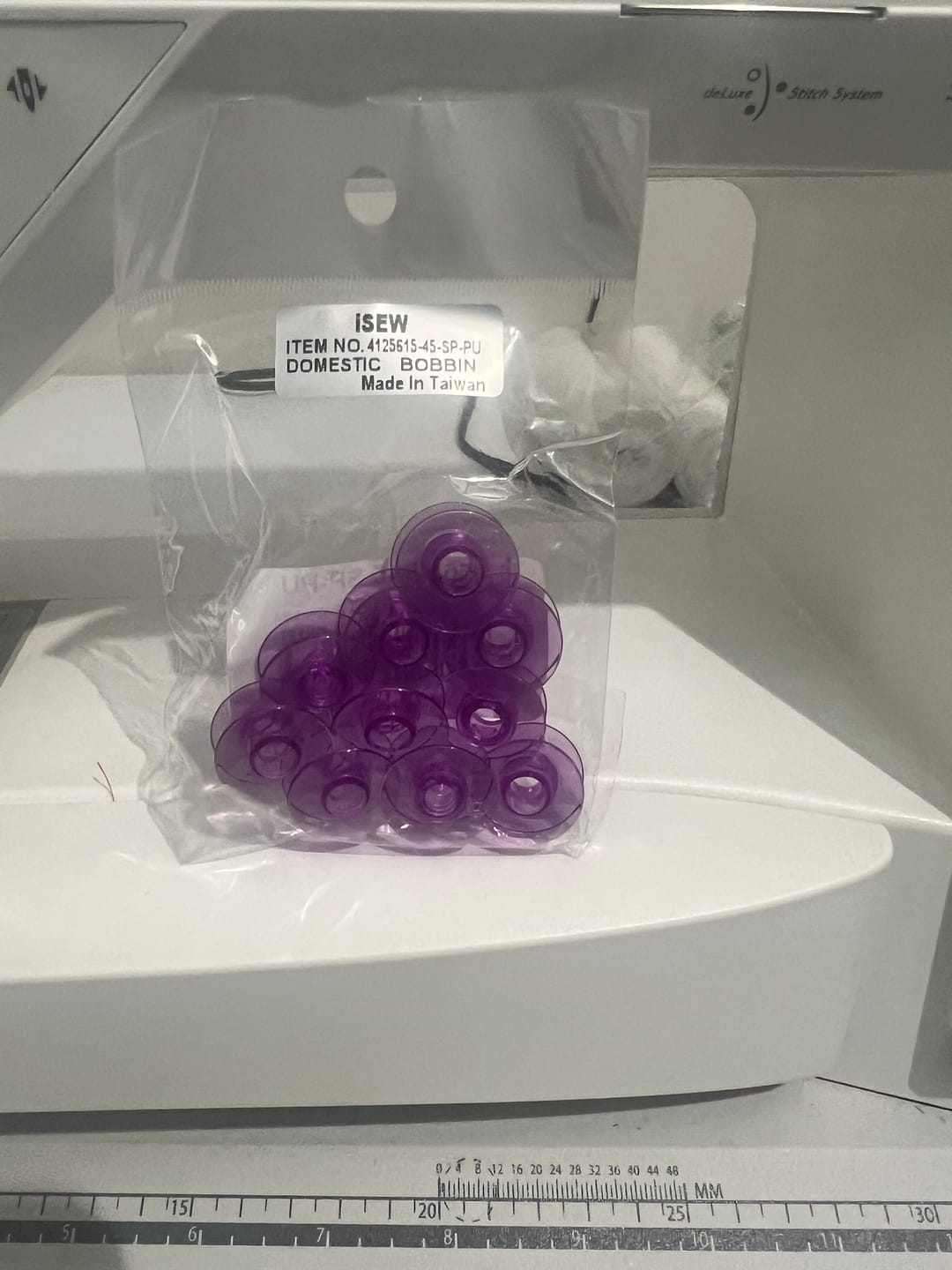 Customer photo review of Bobbins, 10 Pack - Plastic, Viking