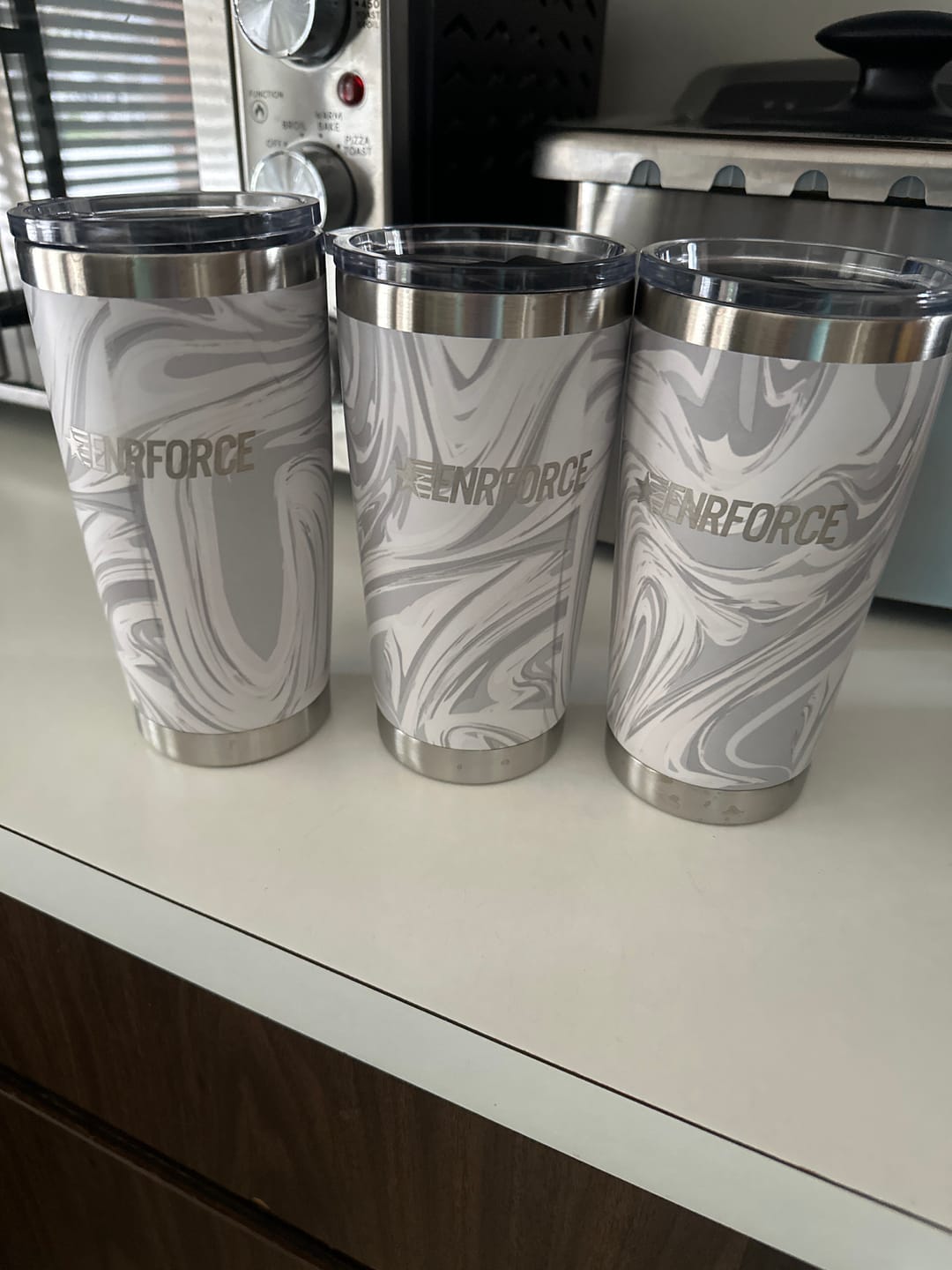 Customer photo review of 20 OZ Soft Matte Tumbler