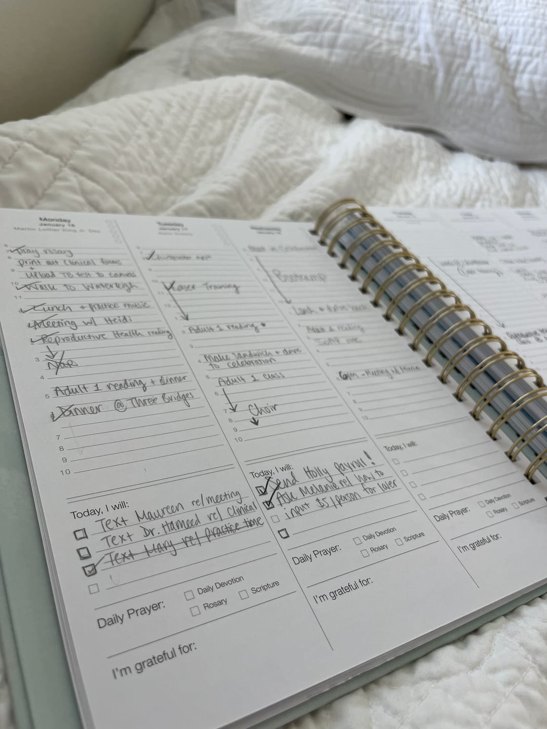 Customer photo review of Catholic Academic Liturgical Planner // Big Layout **PRE-ORDER**