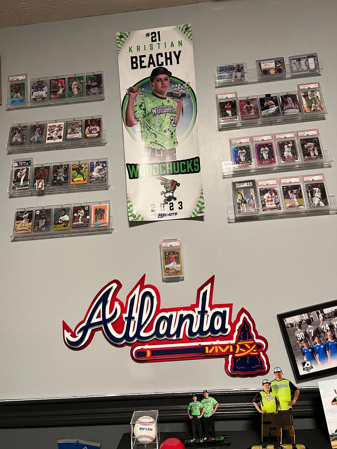 Customer photo review of Atlanta Braves Script "ATLANTA" 3D Metal Wall Art