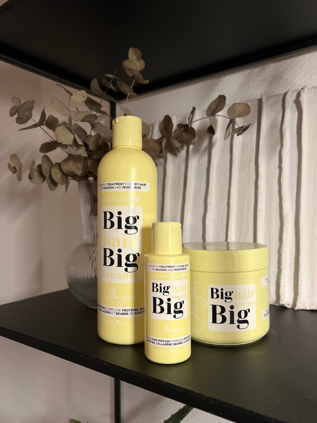 Customer photo review of Gamme Collagène - Kit complet - Shampooing, masque et leave-in