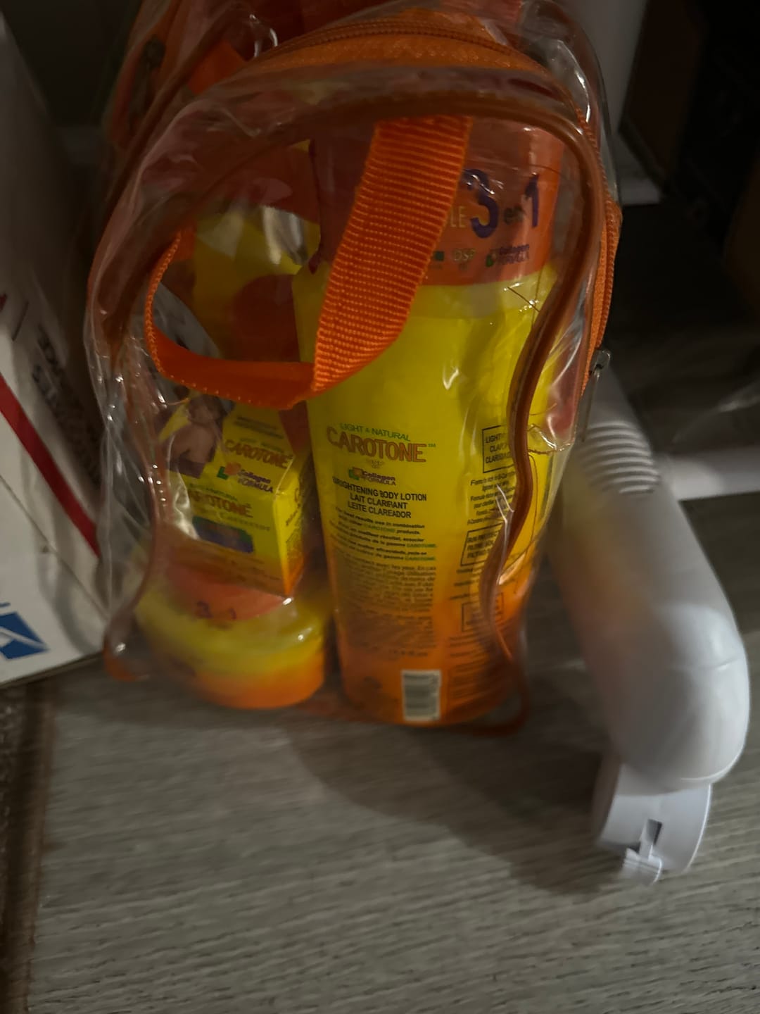 Customer photo review of Carotone 5 Pk Kit- Lotion, J Cream, Oil, BSC J Cream, and Soap 18.6 oz