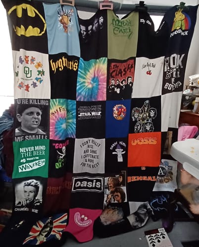 T-shirt quilt featuring bengals by Amanda from KY