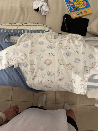 Customer photo review of Zip Sleep Sack With Sleeves 2.5 TOG - Shell