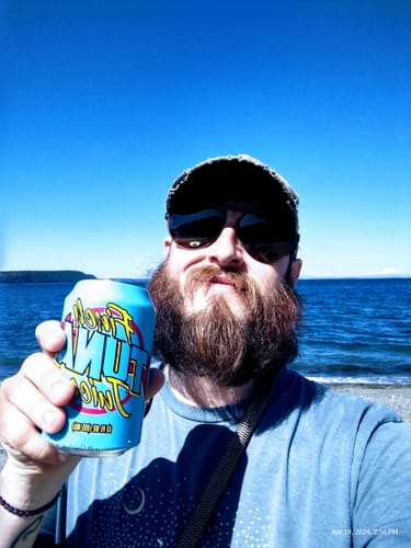 Customer photo review of Finch Tuna Beersy Silicone Sleeve Hide-a-Beer Can Cooler