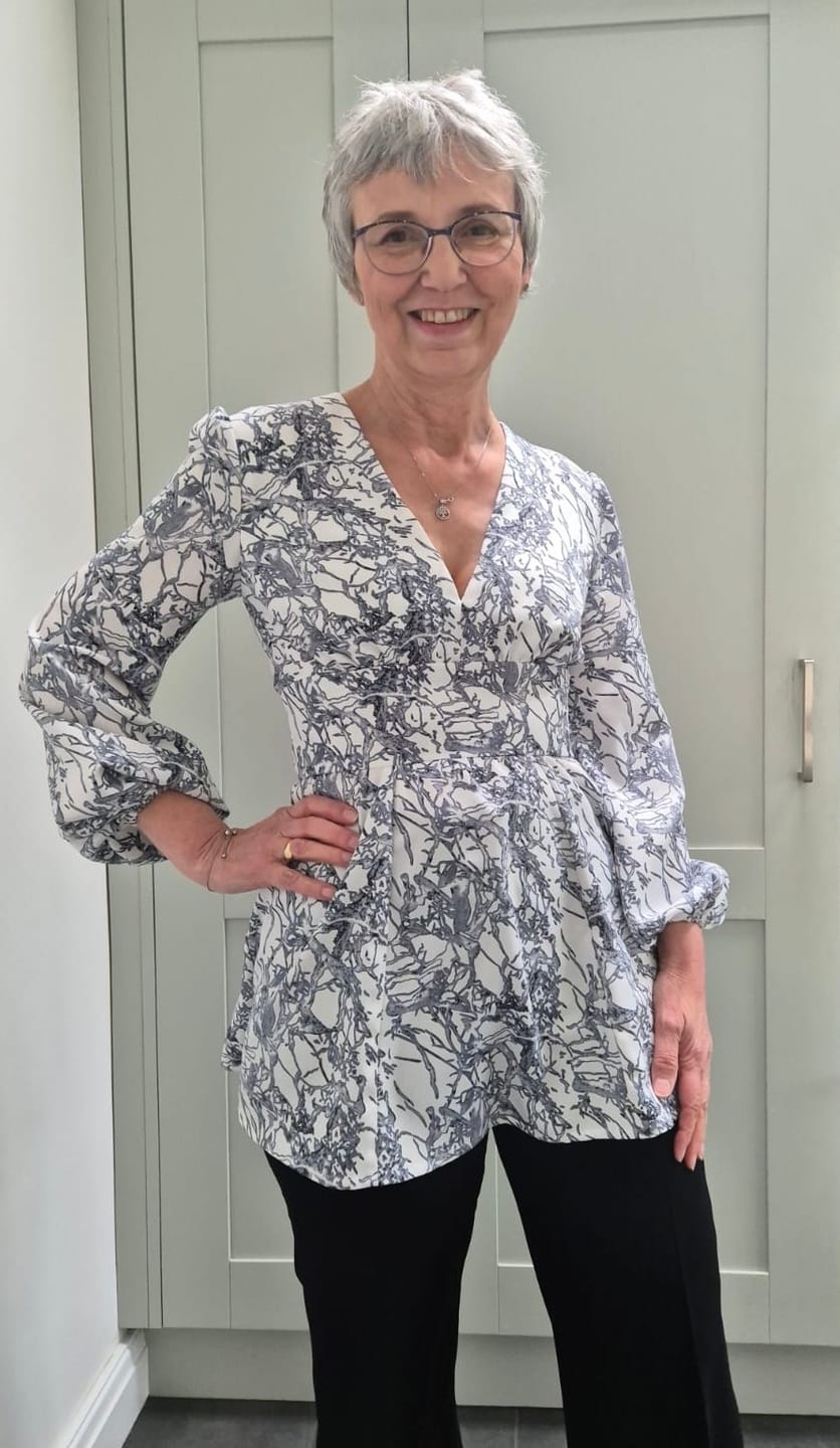 Customer photo review of Abstract Print Polyester Fabric
