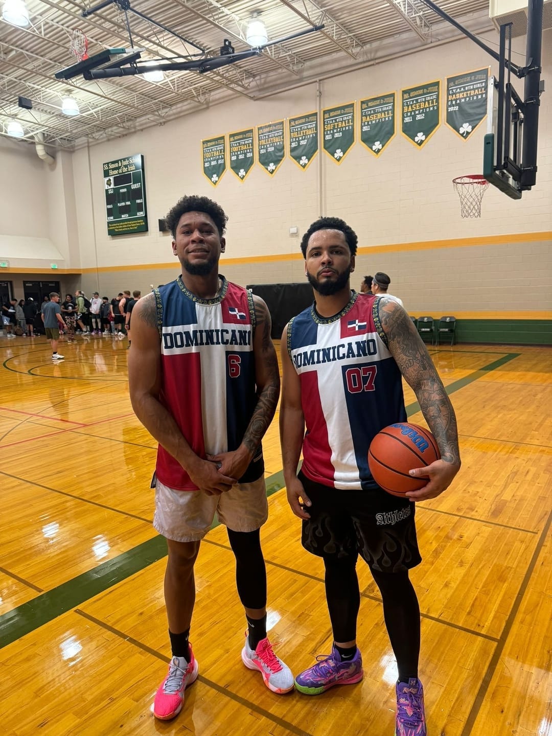Customer photo review of Dominican Republic Custom Basketball Jersey