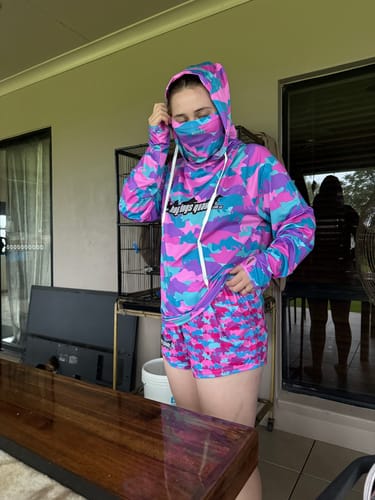 Customer photo review of 🔥NEW🔥 Pink Boars & Barra Footy Shorts - WITH POCKETS