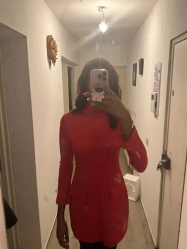 Customer photo review of Maxi Glam Mini Dress