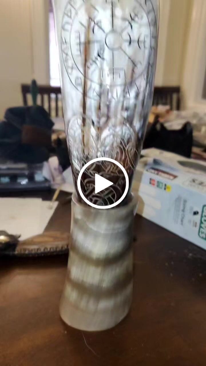 Customer video review of Premium Ravens Guidance Drinking Horn