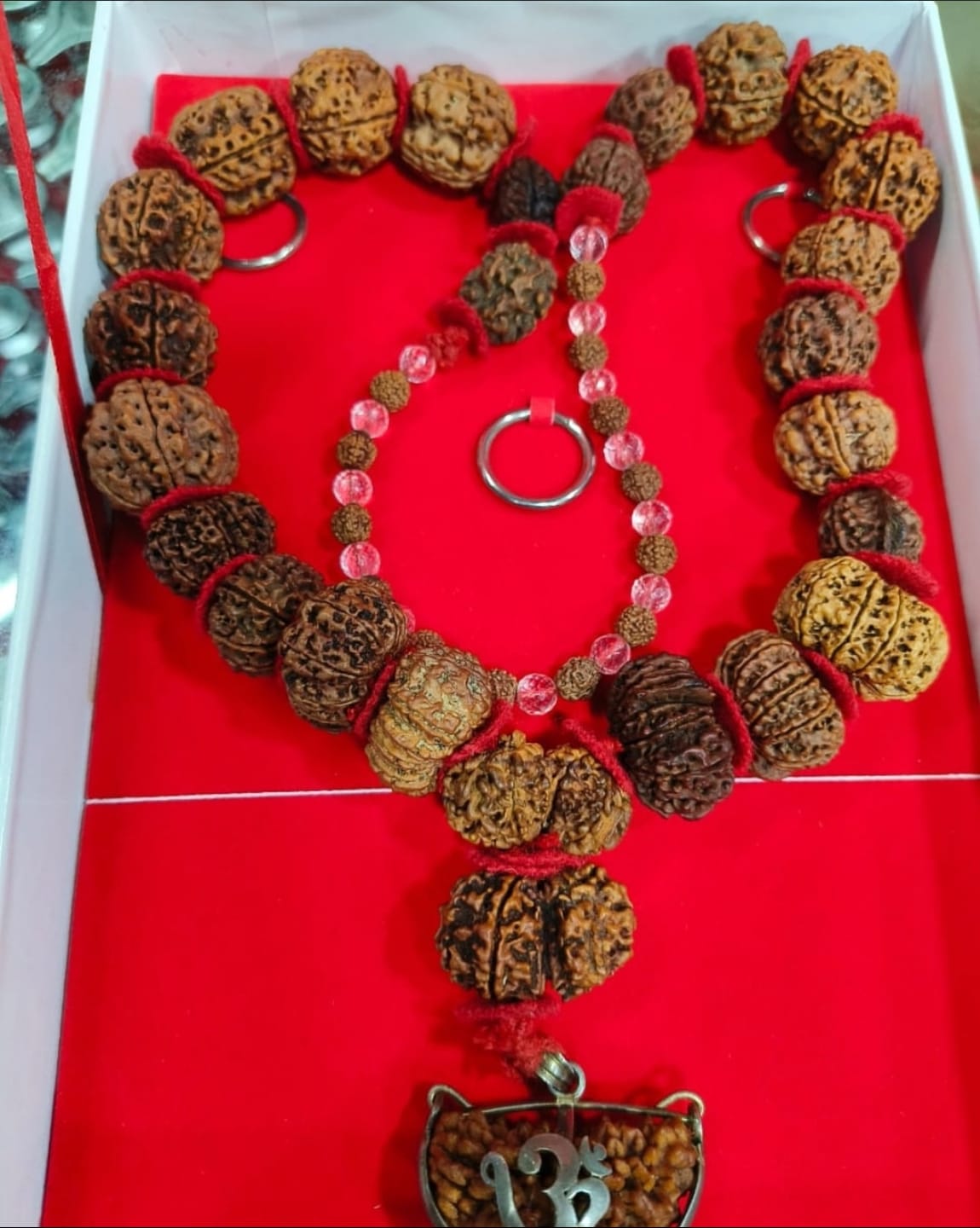Customer photo review of 1 - 14 Mukhi Rudraksha Mala(Combination mala)