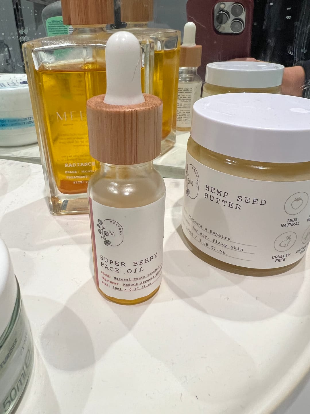 Customer photo review of Super Berry Face Oil