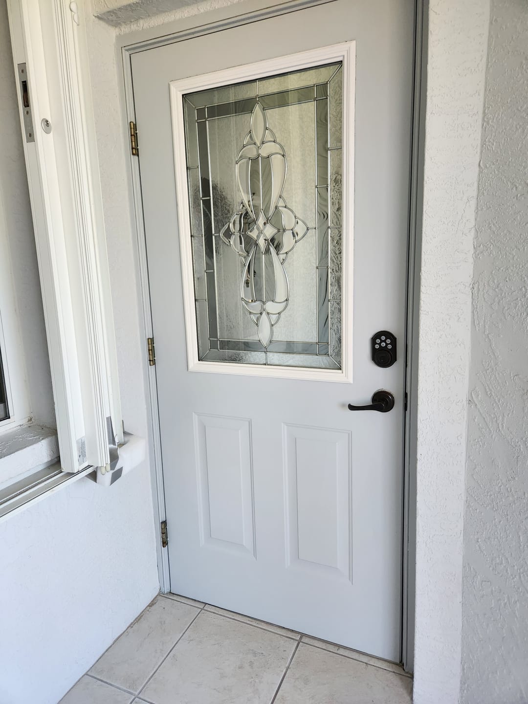 Customer photo review of Wexford Glass and Frame Kit (Half Lite 24" x 38" Frame Size)
