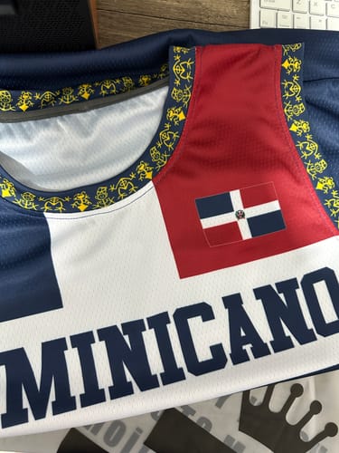 Customer photo review of Dominican Republic Custom Basketball Jersey