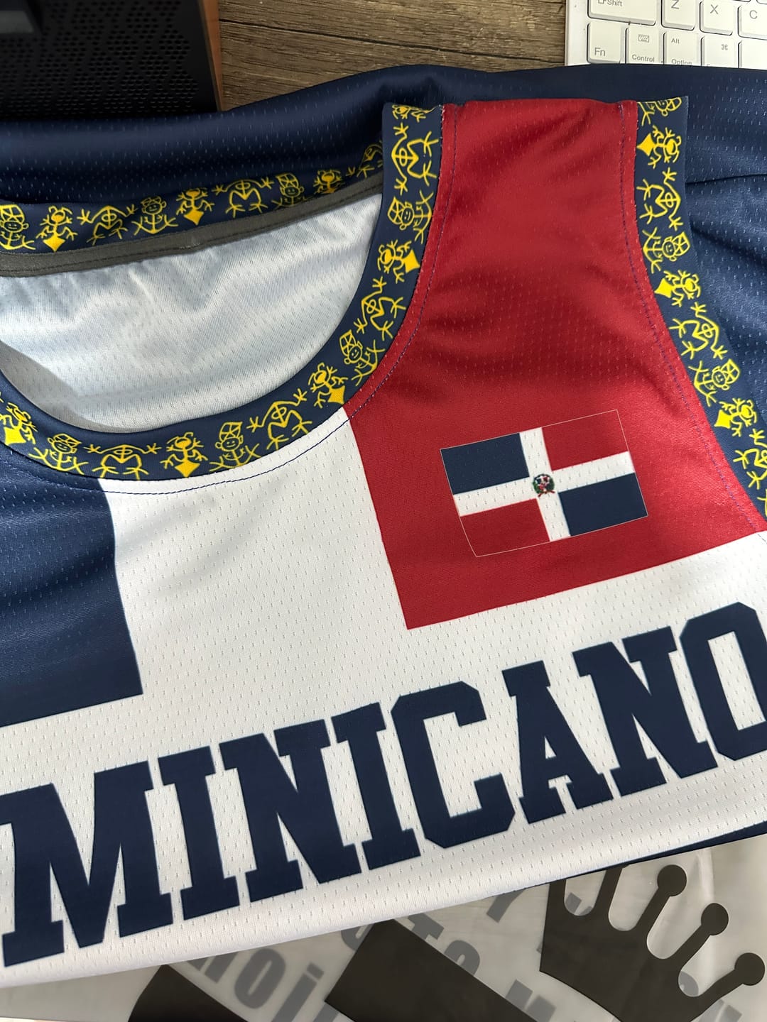 Customer photo review of Dominican Republic Custom Basketball Jersey