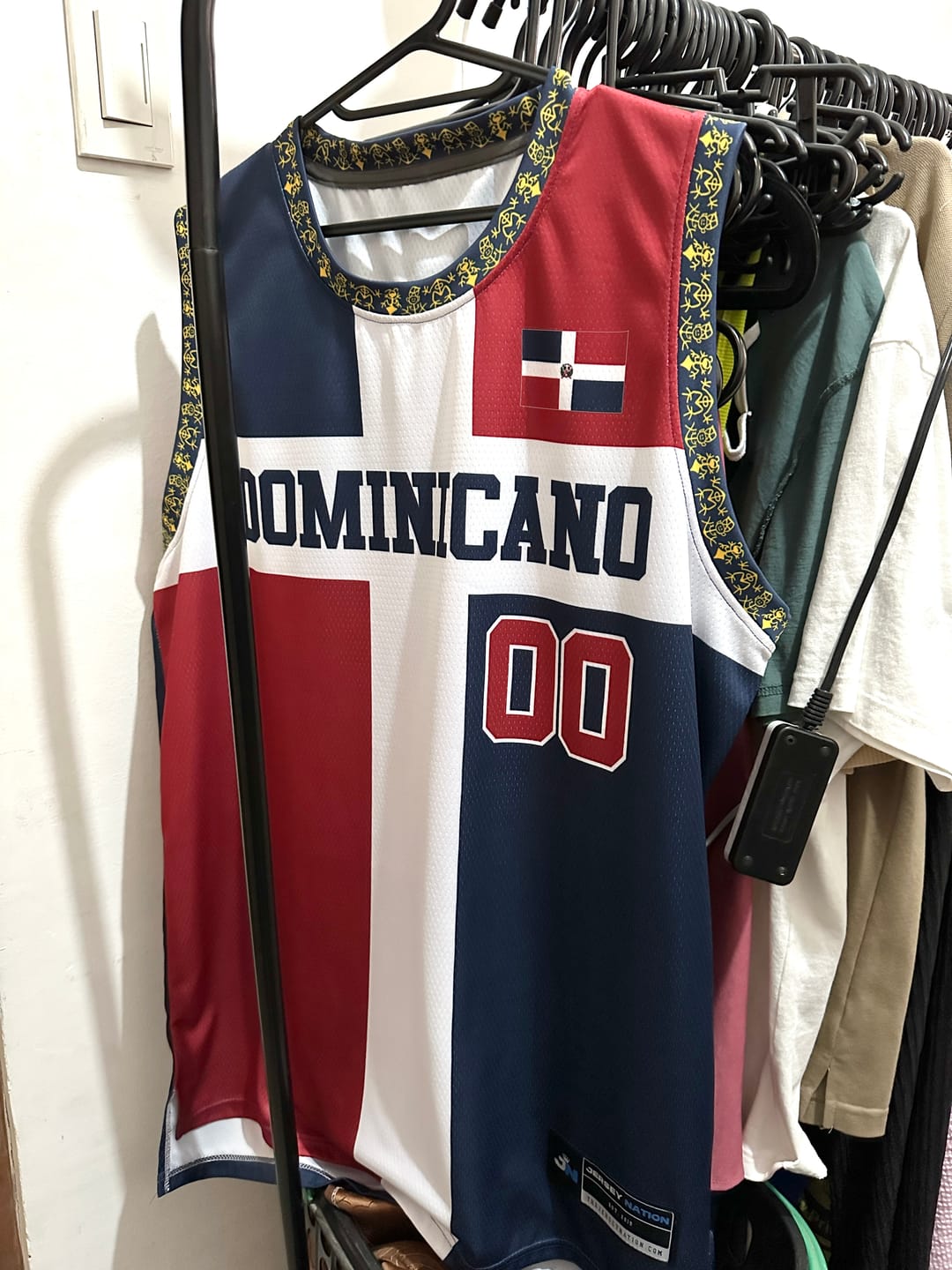 Customer photo review of Dominican Republic Custom Basketball Jersey