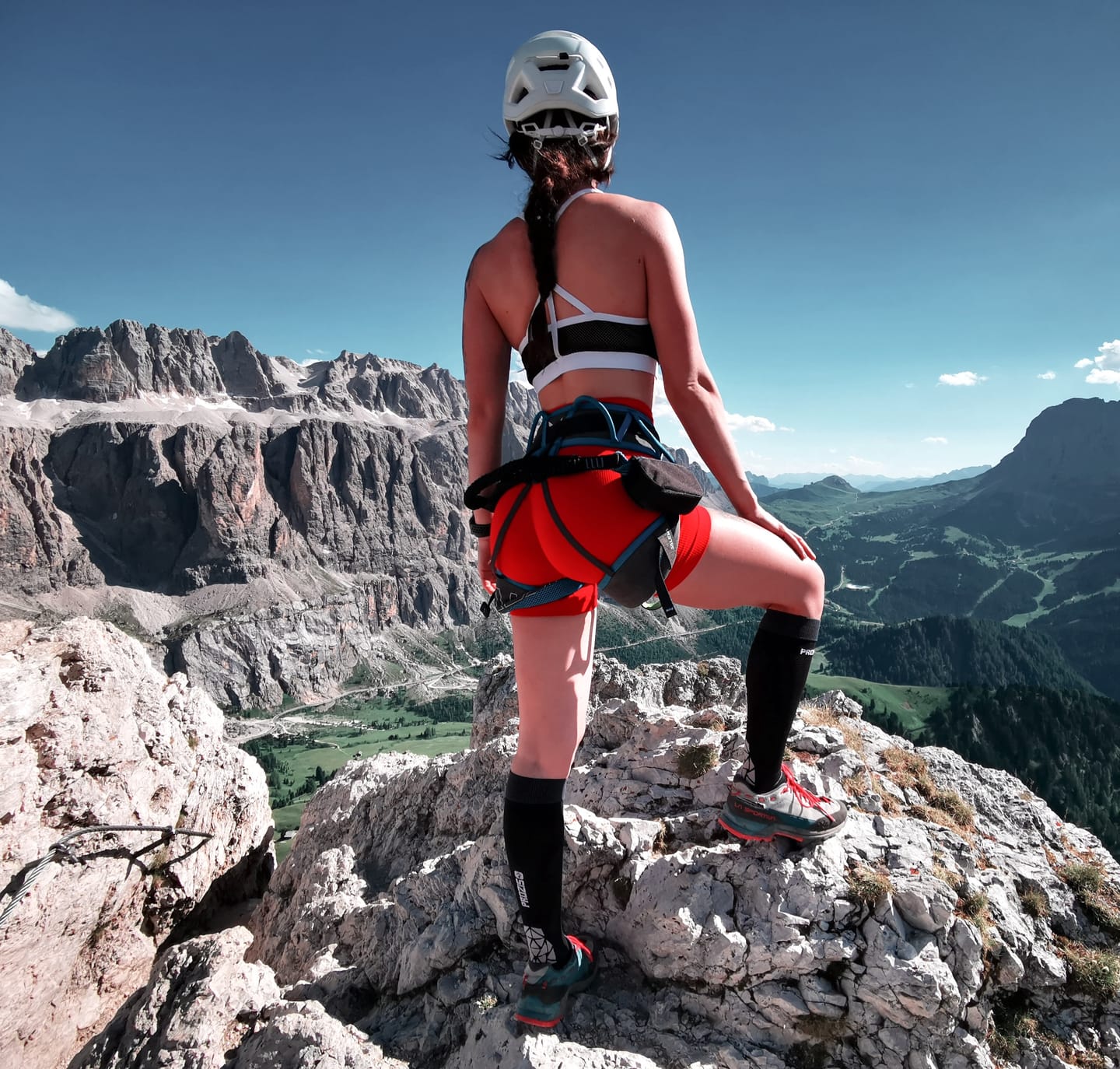 Customer photo review of Shorts CALIPSO Rosso Lampone Costine