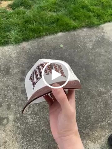 Customer video review of ‘YHWH’ Structured SnapBack - Cream/Brown