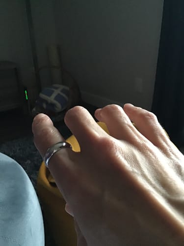 Customer photo review of Dome Ring - Silver