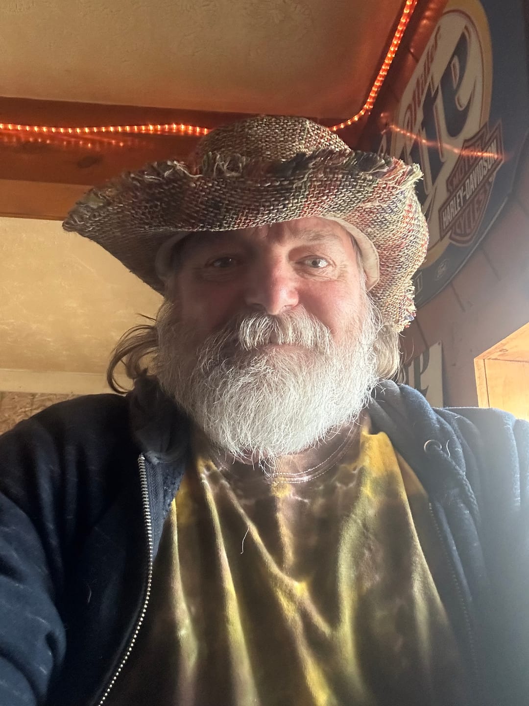 Customer photo review of Rainbow Woven Hemp Hat