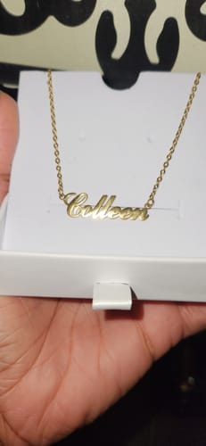 Customer photo review of Personalized Name Necklace