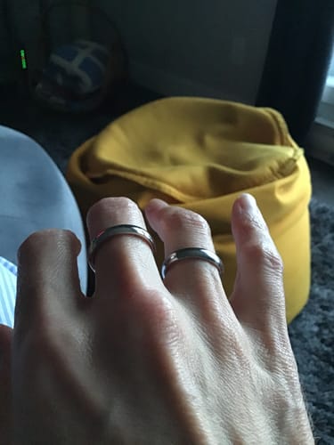 Customer photo review of Basic Ring - Silver