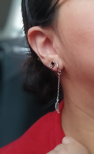 Customer photo review of Aretes Astronauta y Luna