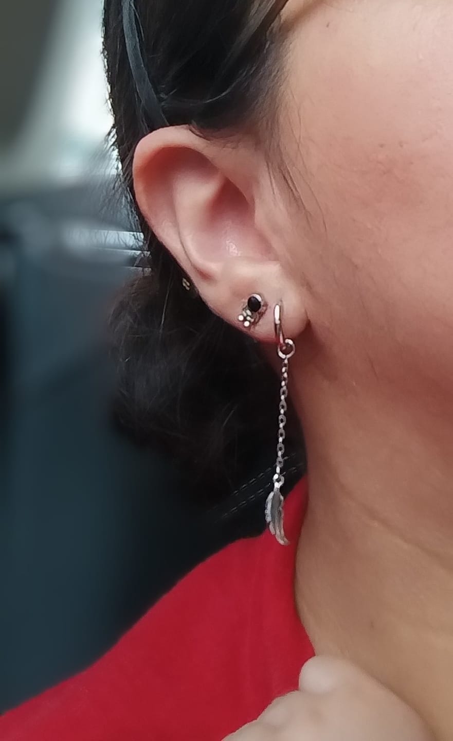 Customer photo review of Aretes Astronauta y Luna