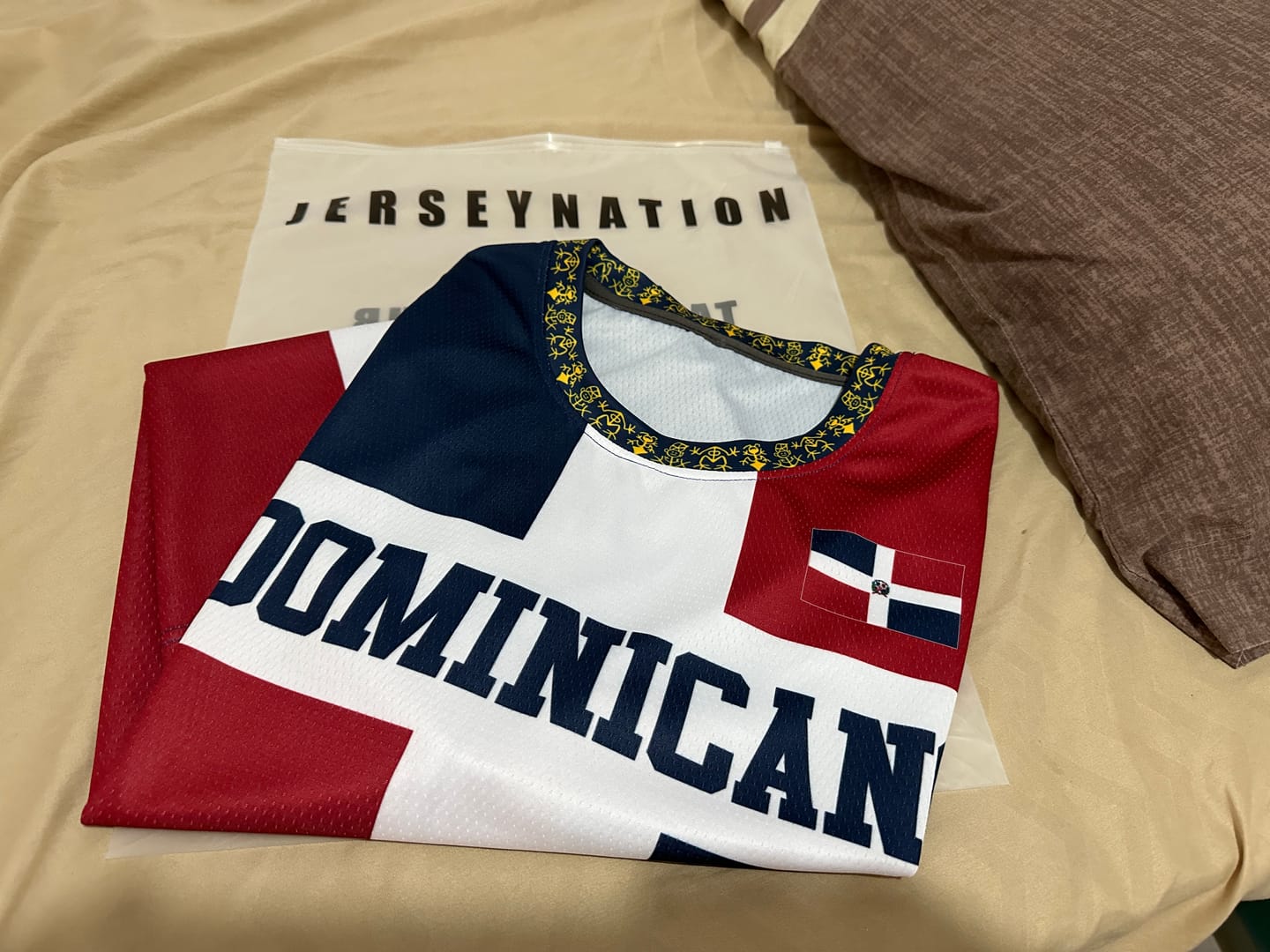 Customer photo review of Dominican Republic Custom Basketball Jersey