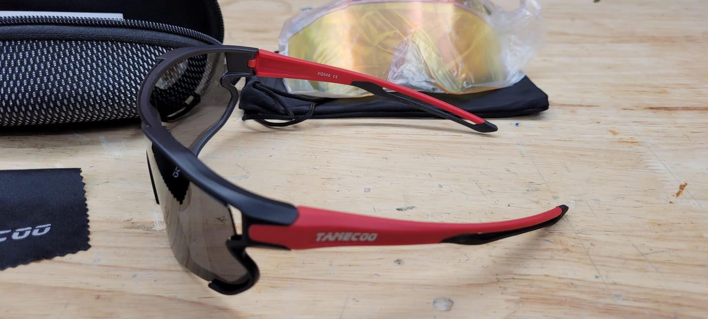 Customer photo review of Lunettes polarisées pour Cyclisme Rouge - OPTIMAX