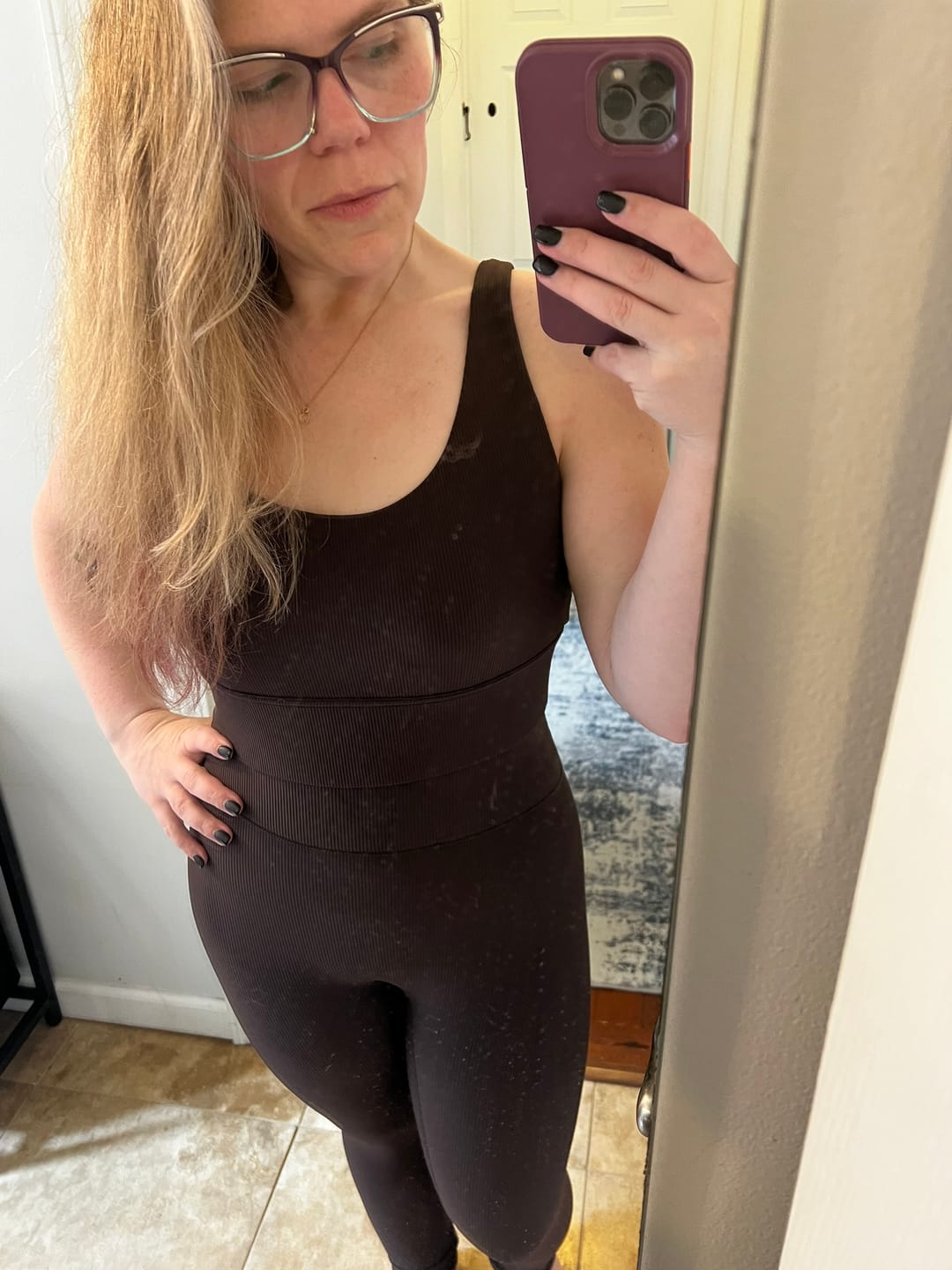 Customer photo review of Ribbed Sports Bra