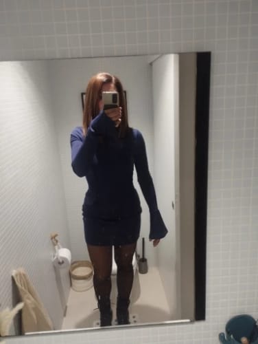 Customer photo review of Maxi Glam Mini Dress