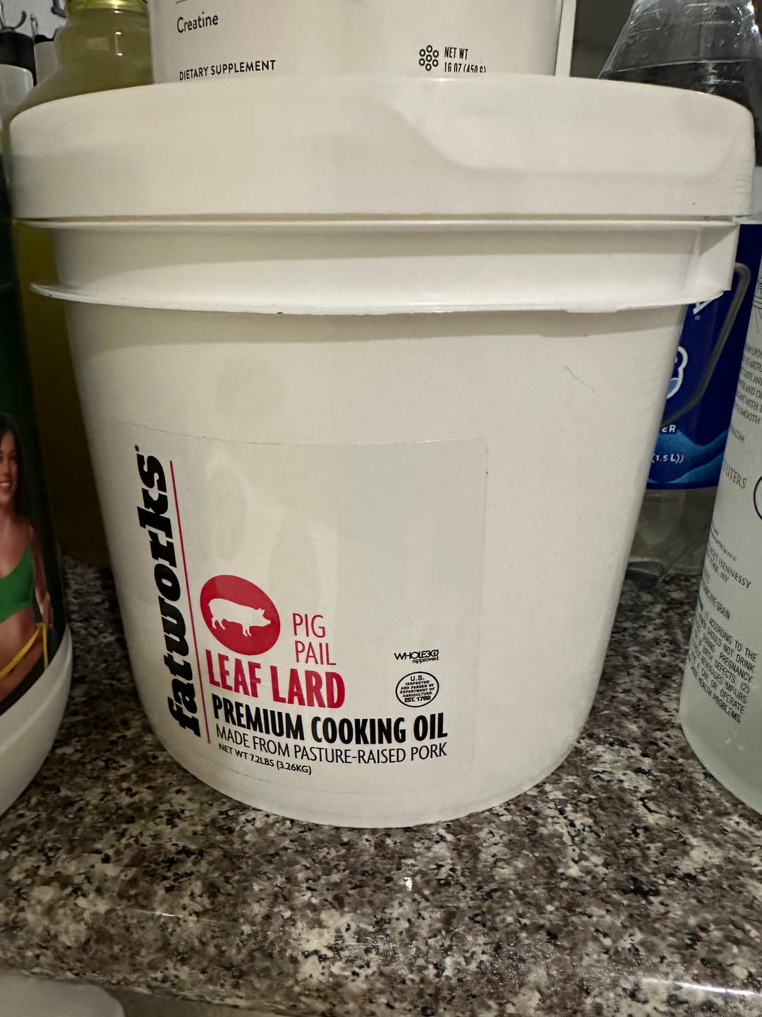 Customer photo review of Leaf Lard Pig Pail-1 GALLON