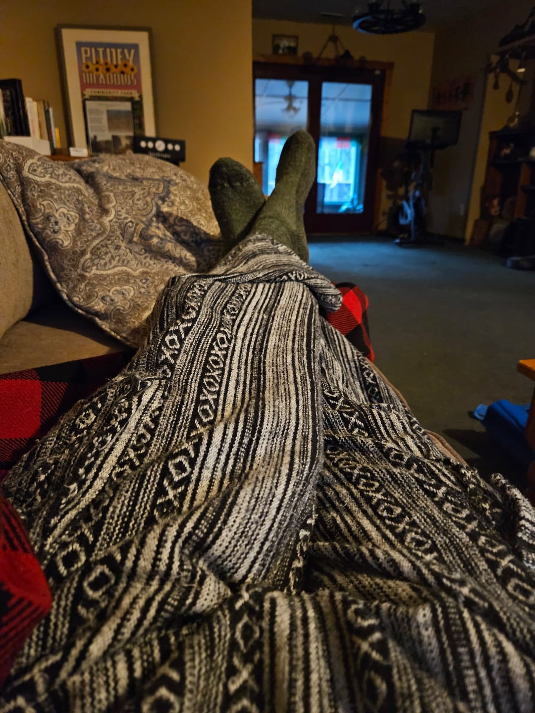 Customer photo review of Woven Cotton Cargo Pants