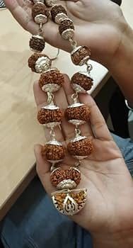 Customer photo review of 1-14 MUKHI RUDRAKSHA MALA - SIDDHA MALA (NEPALI BEADS)