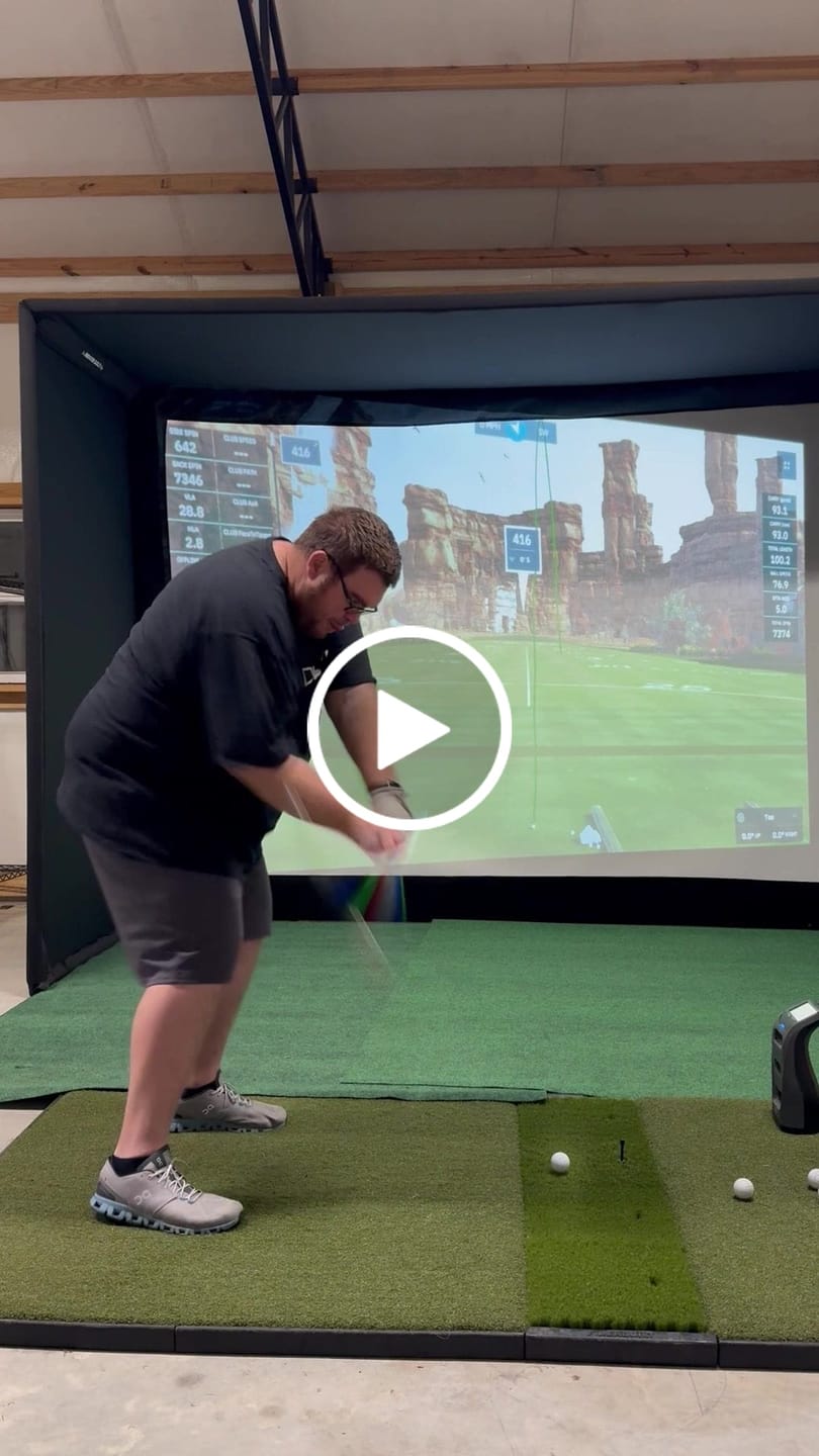 Customer video review of Fiberbuilt 7'x4' Grass Series Single-Hitting Studio Golf Mat