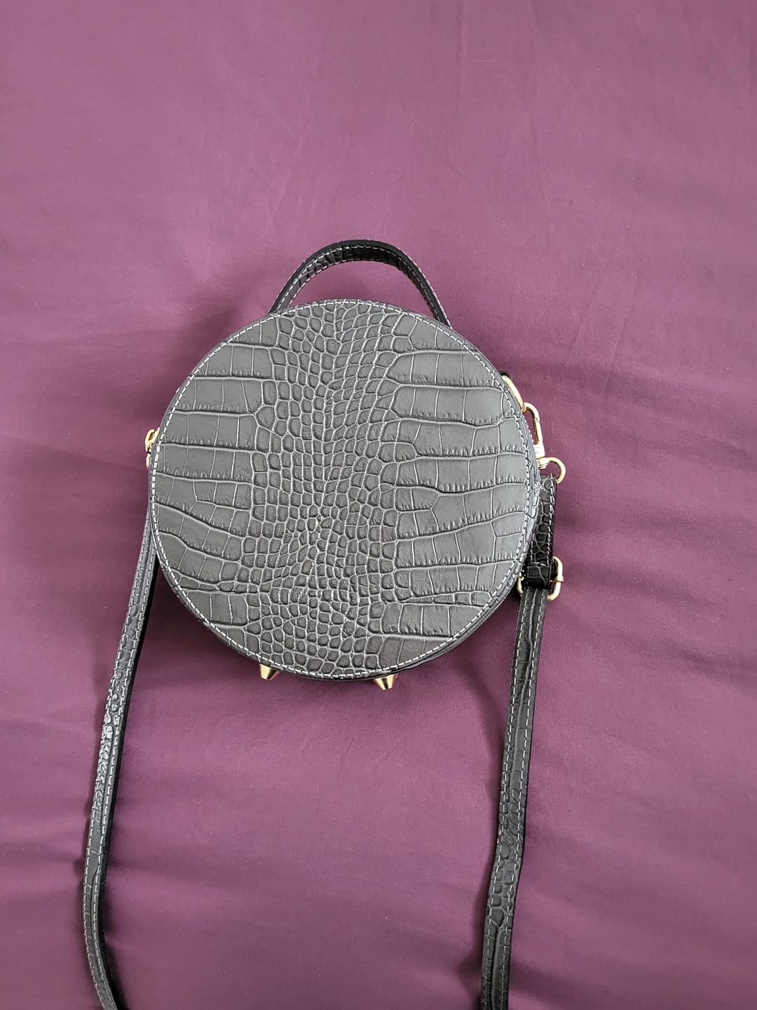Customer photo review of The Rosie Circle Croc Bag