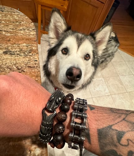 Customer photo review of Ryujin Scale Bracelet