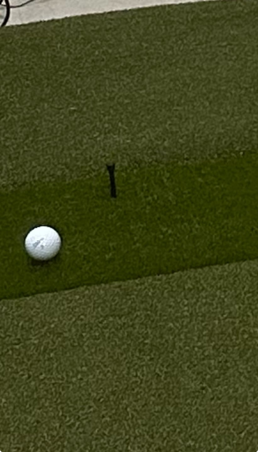 Customer photo review of Fiberbuilt Adjustable Golf Tee (2-Pack)