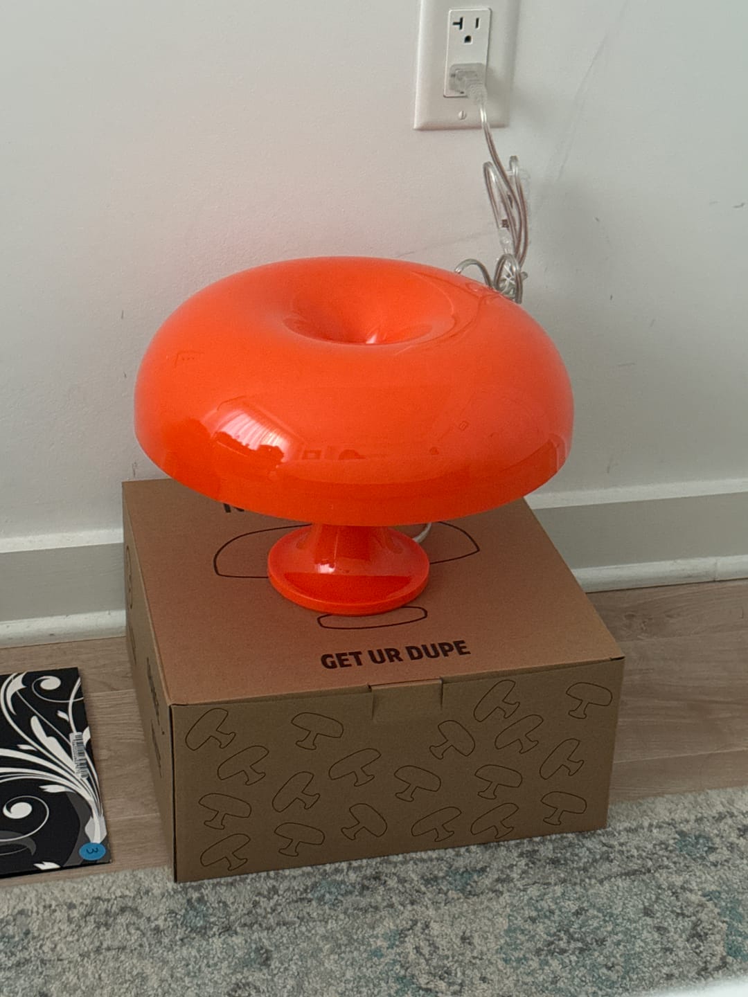 Customer photo review of Nesso Table Lamp Dupe - Nessino Designer Style, Retro Table Lamp - Mushroom Lamp