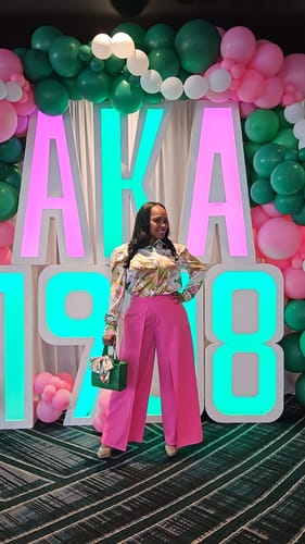 Customer photo review of Chains & More Blouse- AKA