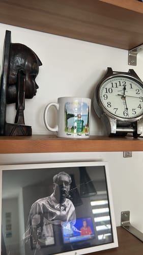 Customer photo review of Man & Dogs - Forever in my heart - Personalised Dog Memorial Mug