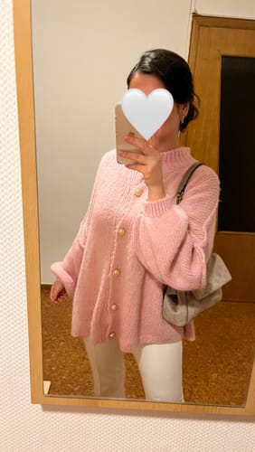 Customer photo review of Oversized Cardigan "CozyGlam"