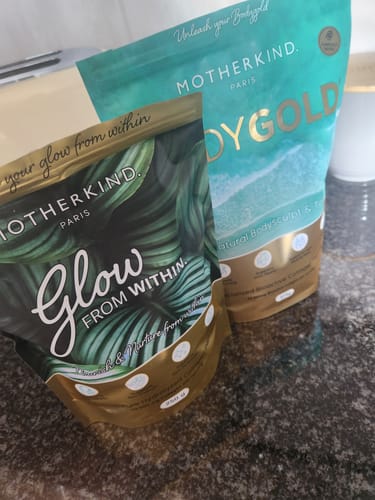 Customer photo review of Glow & Gold Collagen Starter Kit