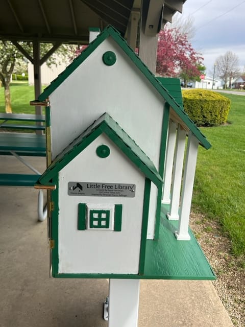 Customer photo review of Little Free Library Custom Charter Sign